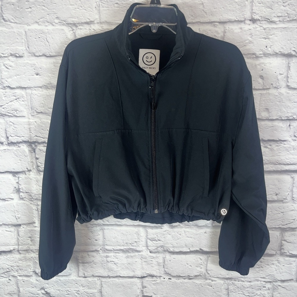 Gilly Hicks Active Recharge Cropped Full Zip Athletic Lightweight Jacket Size XS